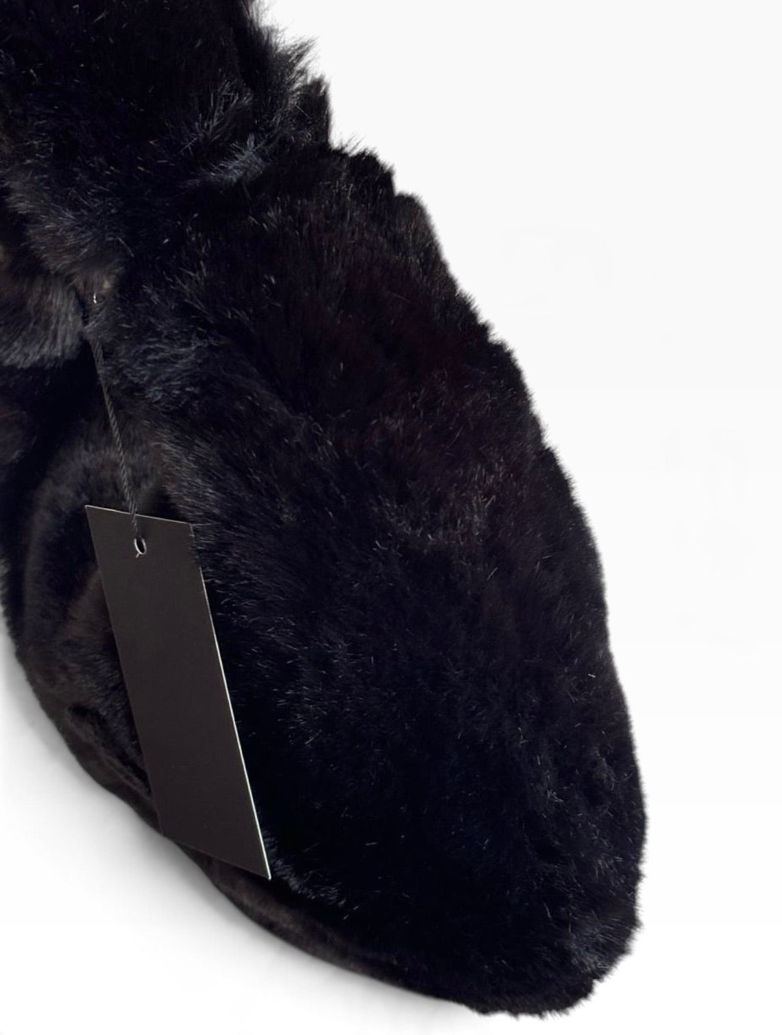 VIP/GWP Black Faux Fur Black CC Hobo Shoulder Bag - Image 8