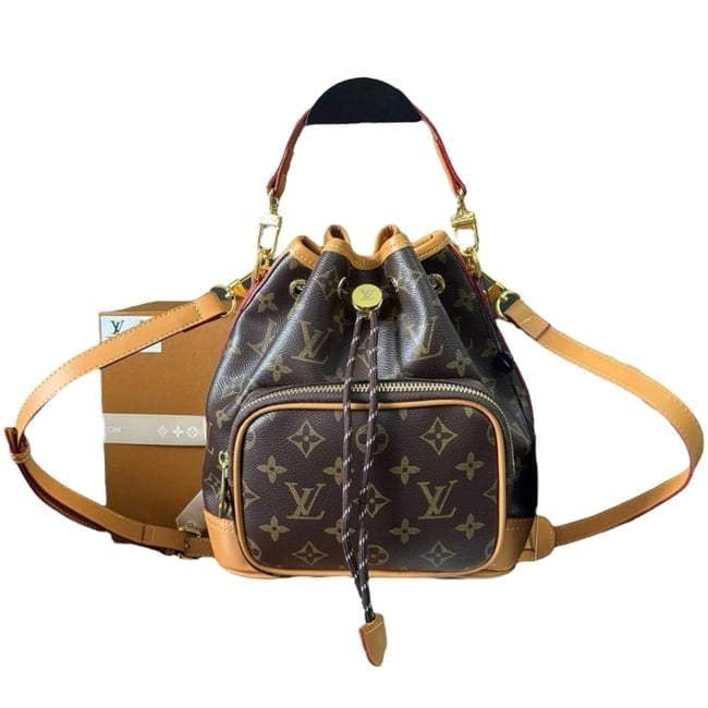VIP/GWP Brown Monogram Noe Cargo G69 Backpack with Box