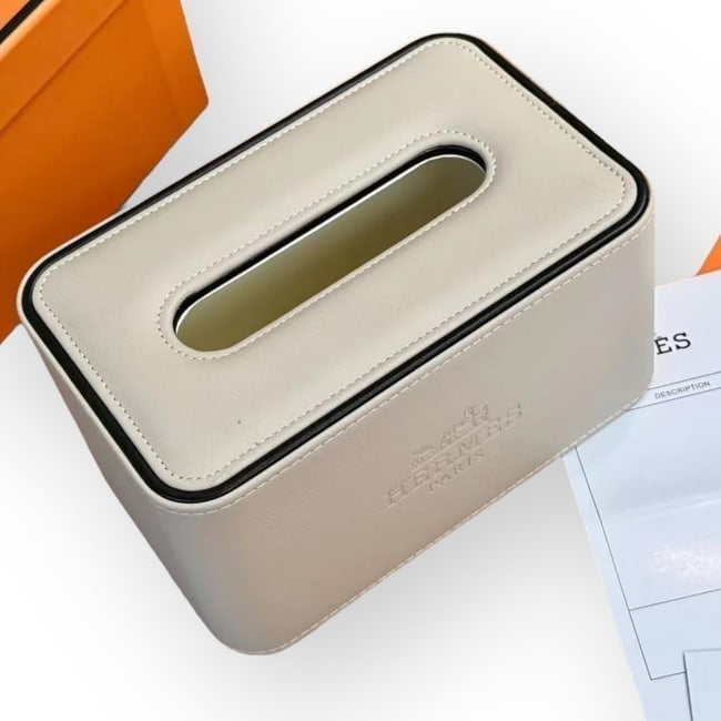 VIP/GWP White Logo Tissue Box Cover with Box