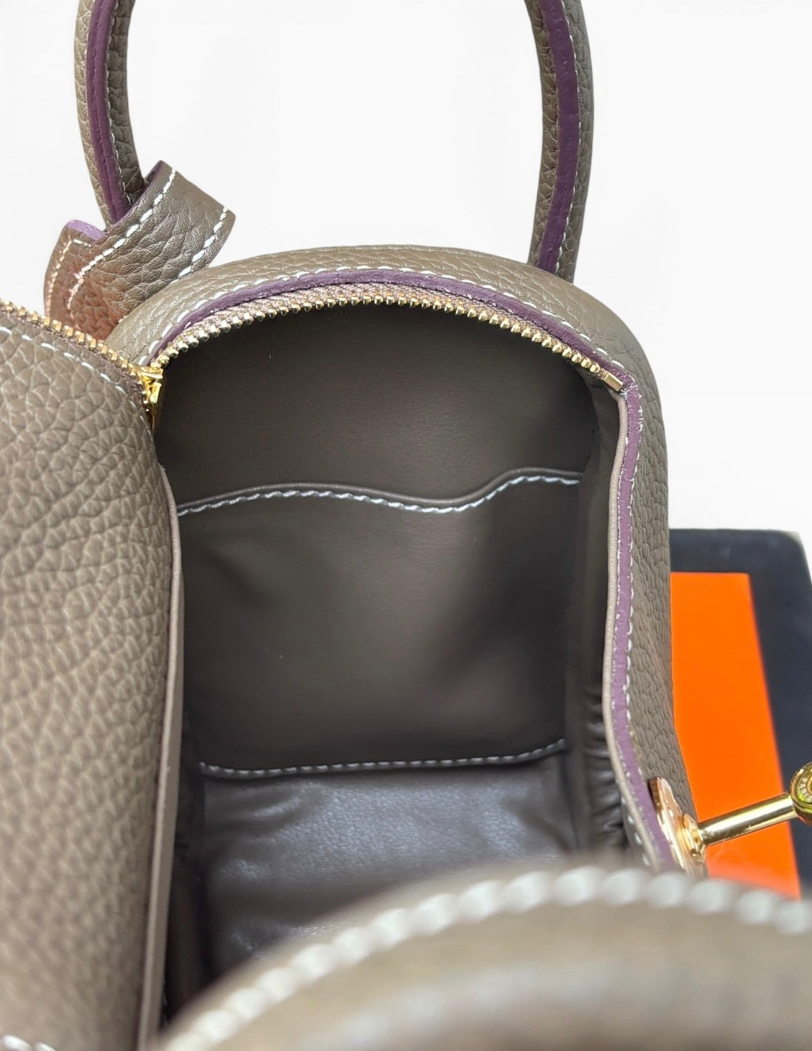 VIP/GWP Brown Taurillon Lindy Doctor Bag with Box & Dust Bag