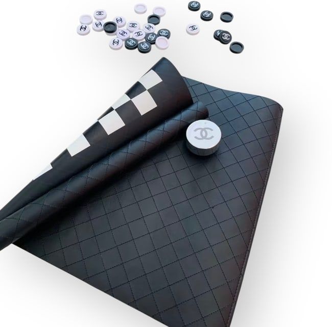 VIP/GWP Black Checkers Set with Box