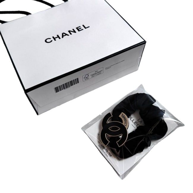 VIP/GWP Black CC Hair Scrunchy with Gift Bag