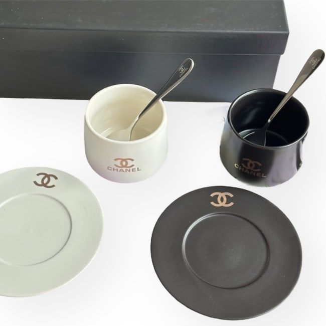 VIP/GWP Black Cup/Saucer Set with Box