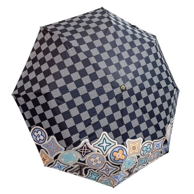VIP/GWP Damier Azur Multicolor Monogram Umbrella with Box