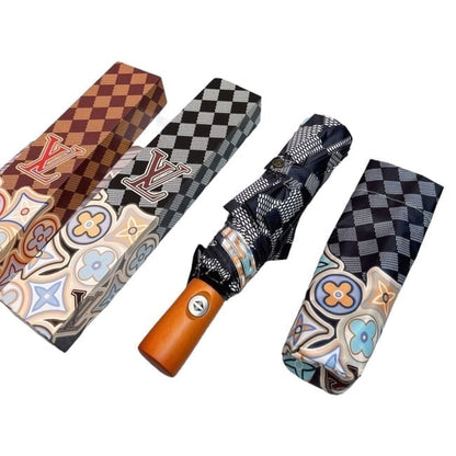 VIP/GWP Damier Azur Multicolor Monogram Umbrella with Box