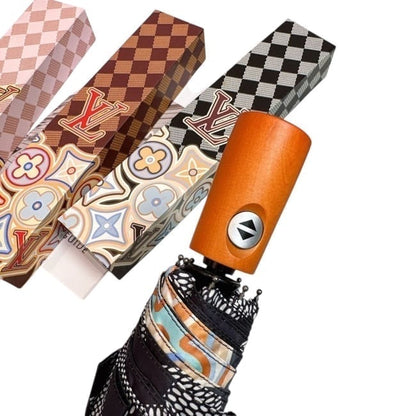 VIP/GWP Damier Azur Multicolor Monogram Umbrella with Box