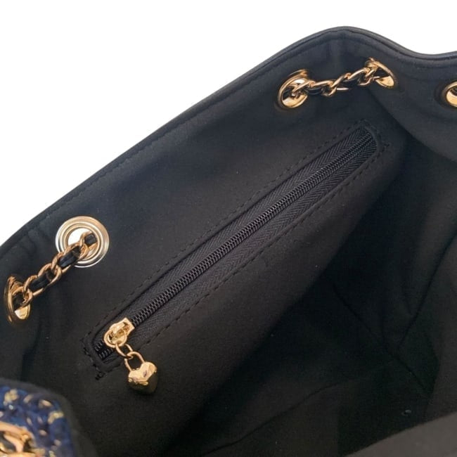 VIP/GWP Navy Tweed Logo Backpack - Image 7