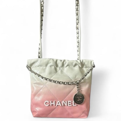 VIP/GWP White Quilted Bucket Bag - Image 1