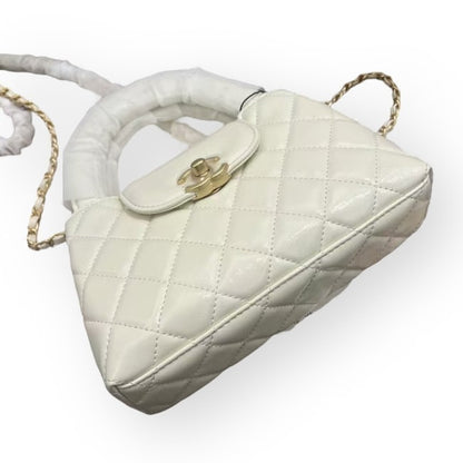VIP/GWP White 23K Kelly Mini Shopping Bag - Image 7