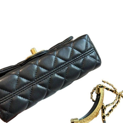 VIP/GWP Black Mini Flap Decorated Chain Bag - Image 3