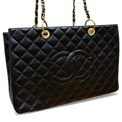 VIP/GWP Black Quilted Grand Shopping Tote - Image 3