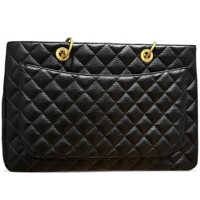 VIP/GWP Black Quilted Grand Shopping Tote - Image 4