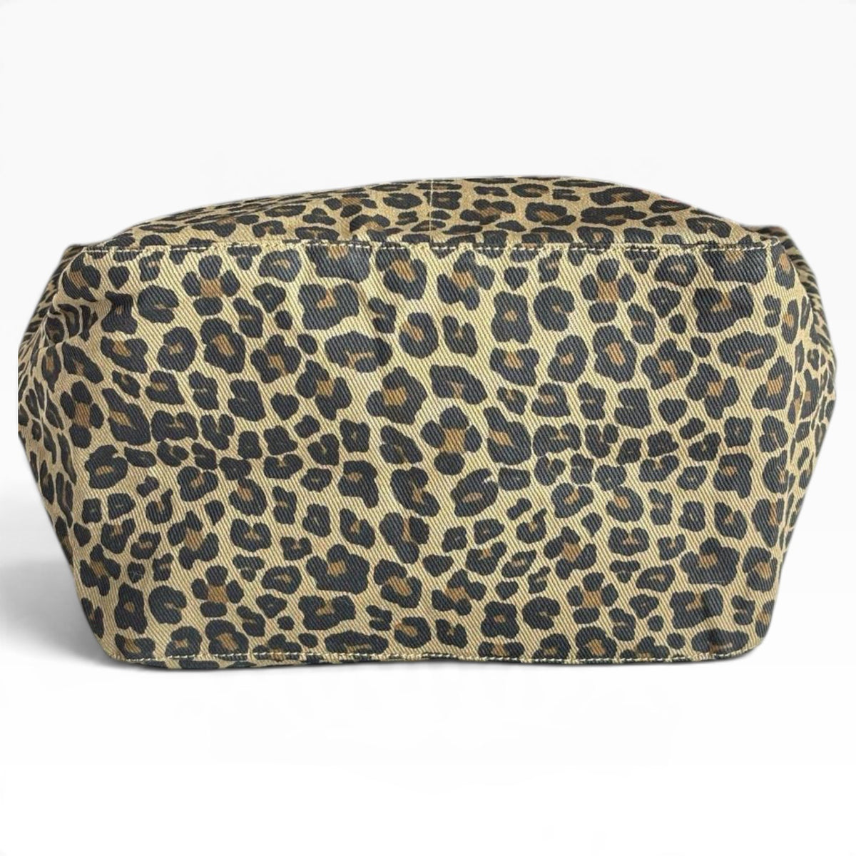 VIP/GWP Brown Black Leopard Print Canvas Shopper Tote - Image 6