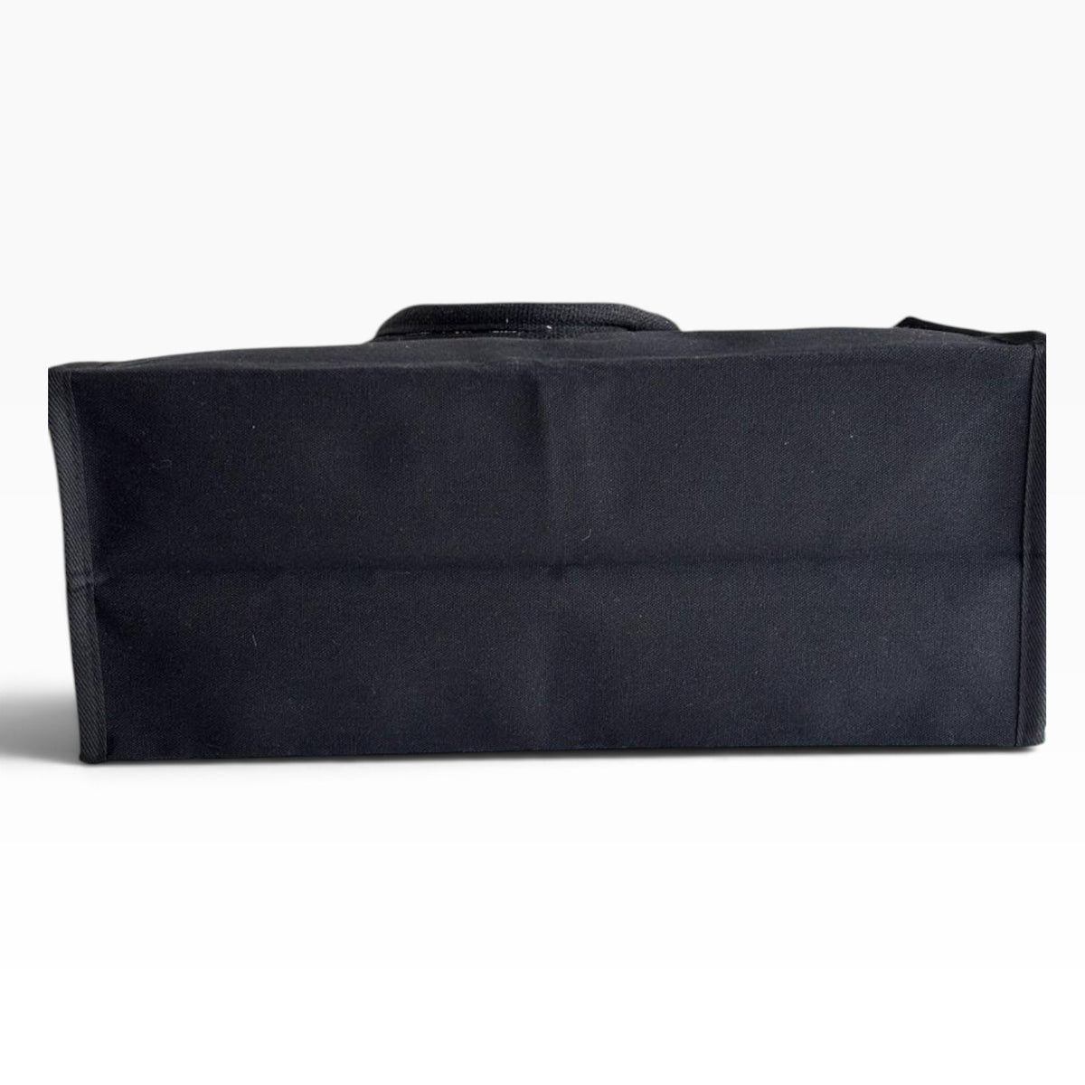 VIP/GWP Denim Blue Black White Colorblock Canvas Shopper Tote - Image 6