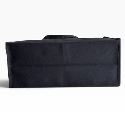 VIP/GWP Denim Blue Black White Colorblock Canvas Shopper Tote - Image 6