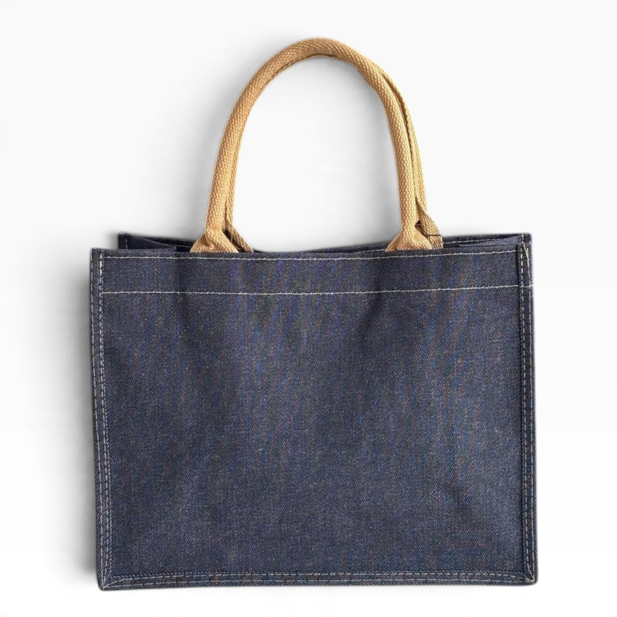 VIP/GWP Dark Blue Denim Logo Shopper Tote Bag - Image 3