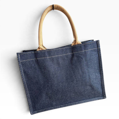 VIP/GWP Dark Blue Denim Logo Shopper Tote Bag - Image 4