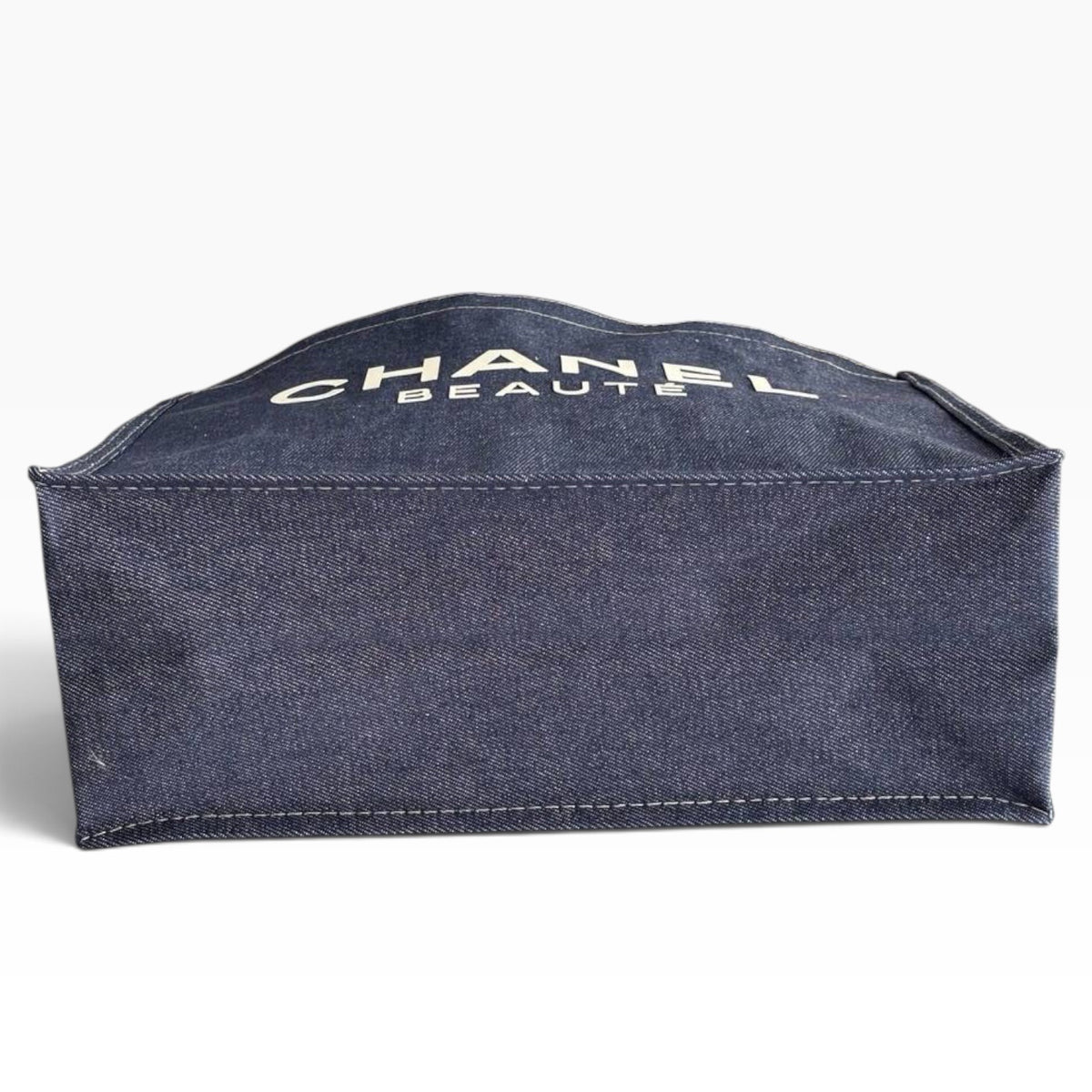 VIP/GWP Dark Blue Denim Logo Shopper Tote Bag - Image 5