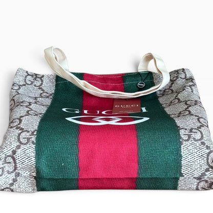 VIP/GWP GG Monogram Web Stripe Canvas Shopper Tote - Image 6