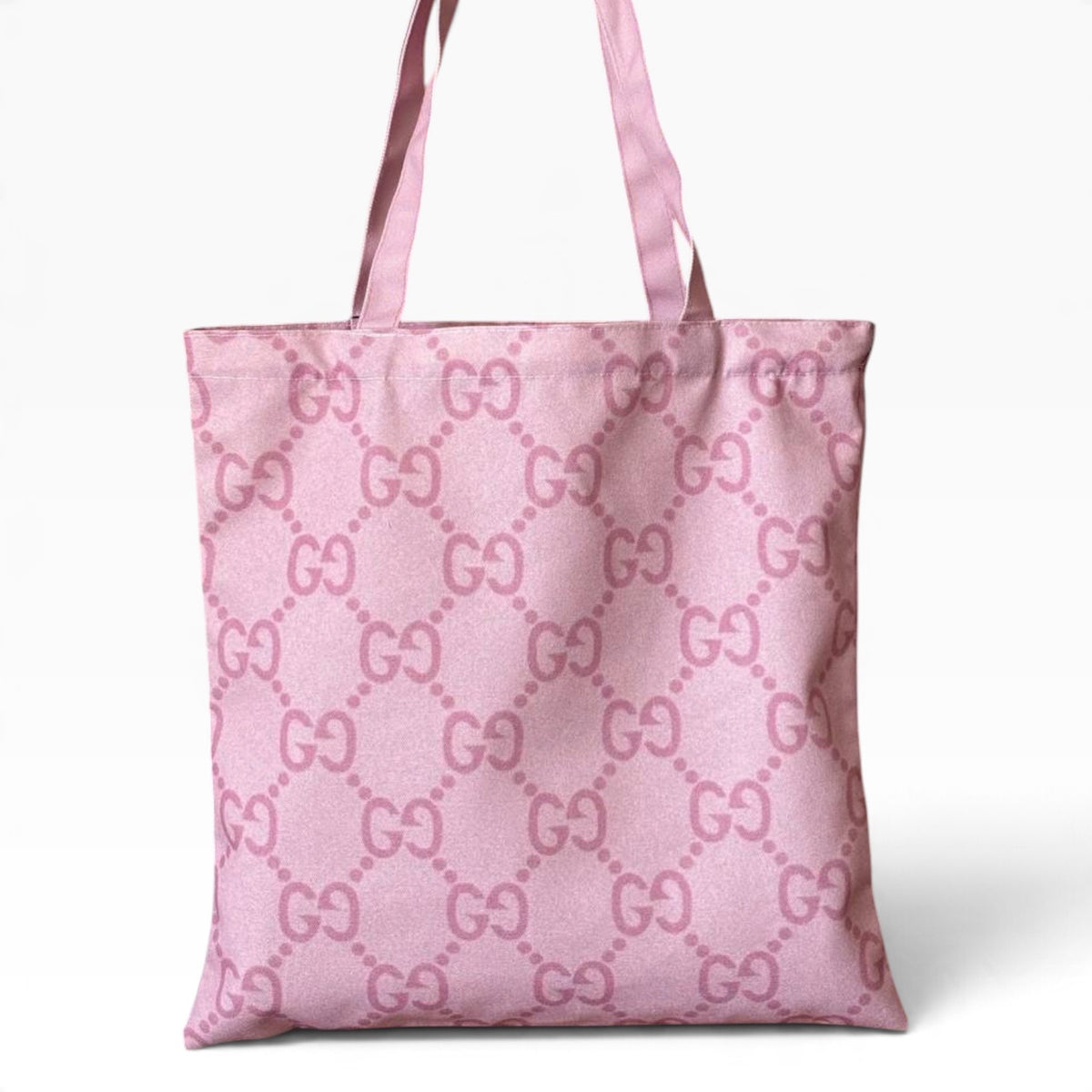 VIP/GWP Pink GG Monogram Canvas Shopper Tote - Image 2