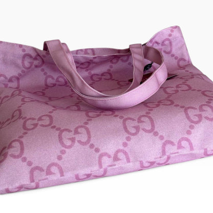 VIP/GWP Pink GG Monogram Canvas Shopper Tote - Image 6