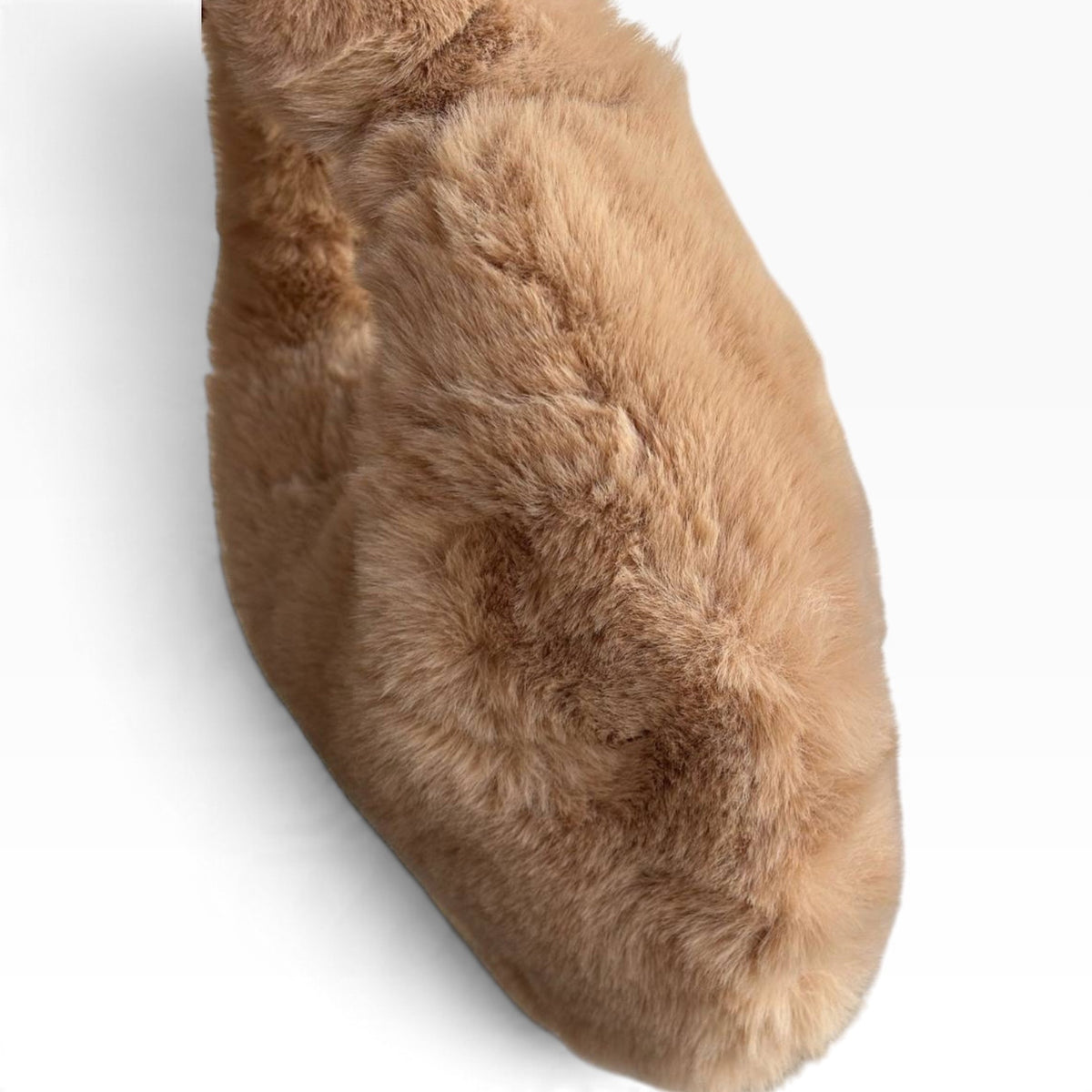 VIP/GWP Tan Beige Faux Fur CC Hobo Shoulder Bag - Image 6