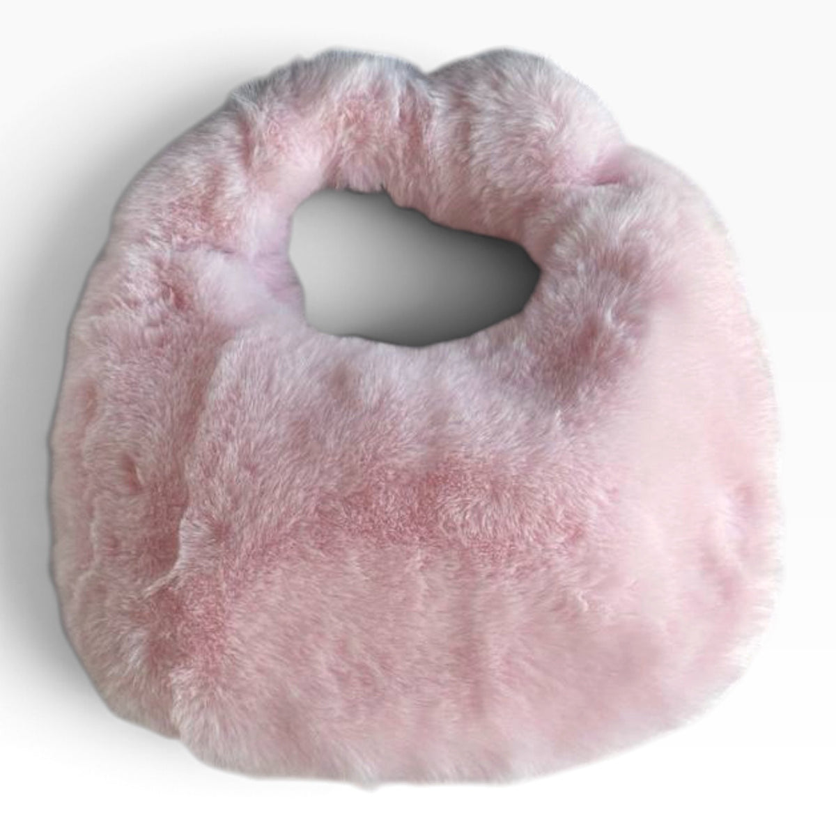 VIP/GWP Light Pink Faux Fur Pink CC Hobo Shoulder Bag - Image 2