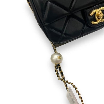 VIP/GWP Black Classic Flap Bag with Box