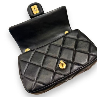 VIP/GWP Black Classic Flap Bag with Box