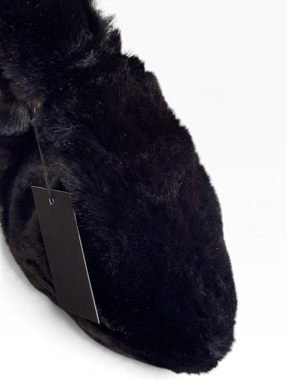 VIP/GWP Black Faux Fur Black CC Hobo Shoulder Bag - Image 8