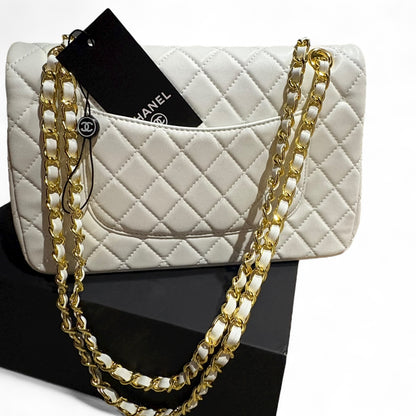 VIP/GWP Beige Double Flap Bag with Box