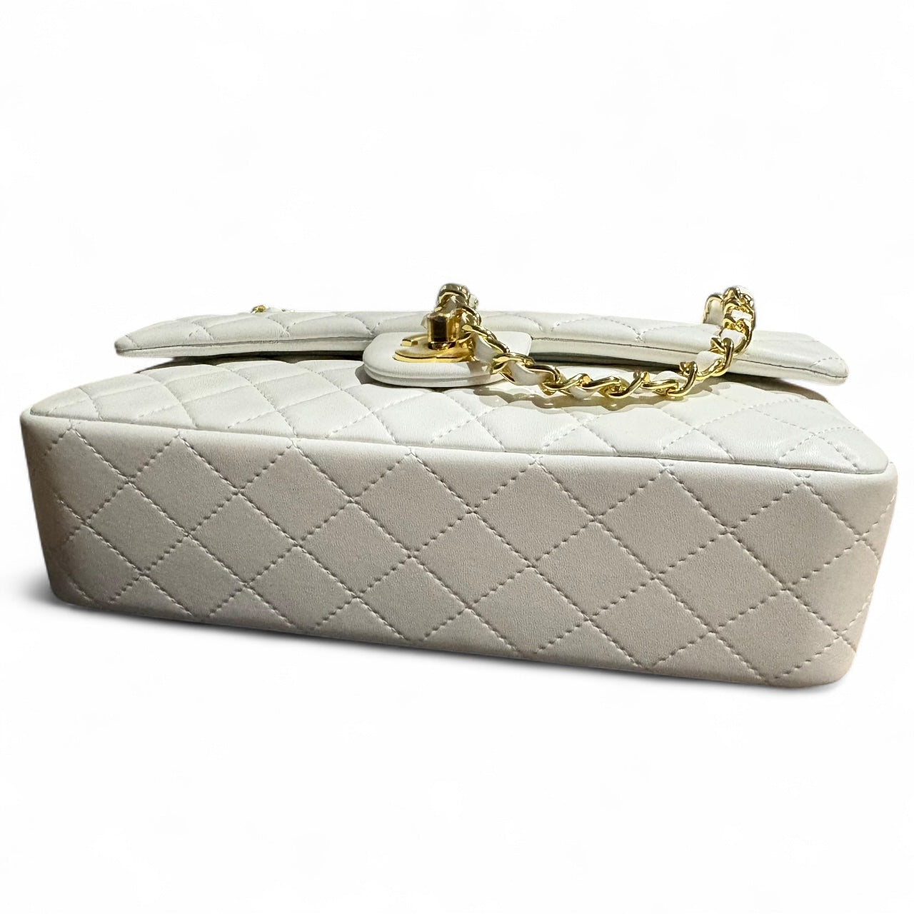VIP/GWP Beige Double Flap Bag with Box