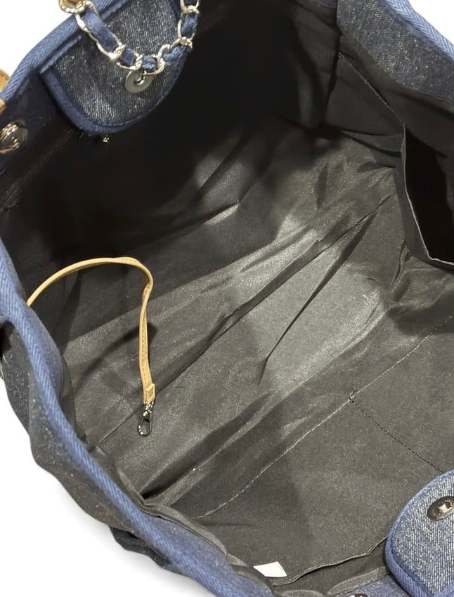 VIP/GWP Denim Deauville Pearl Logo Bag