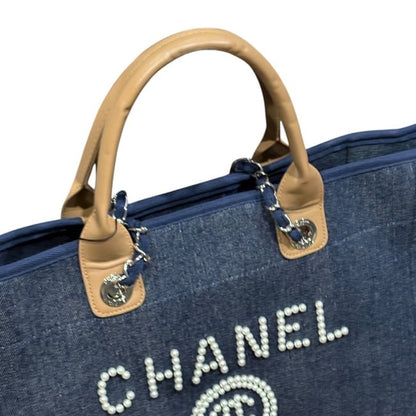 VIP/GWP Denim Deauville Pearl Logo Bag