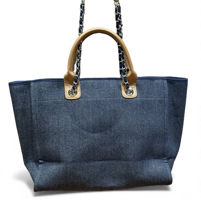 VIP/GWP Denim Deauville Pearl Logo Bag