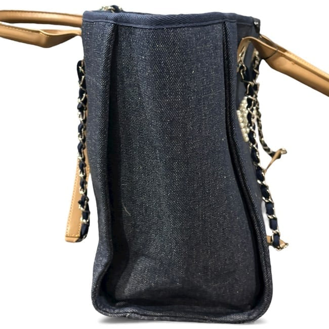 VIP/GWP Denim Deauville Pearl Logo Bag