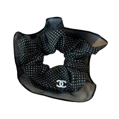 VIP/GWP Black Hair Scrunchy