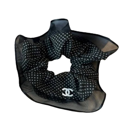 VIP/GWP Black Hair Scrunchy