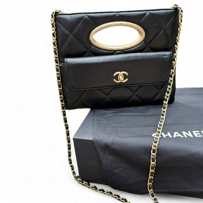 VIP/GWP Black Pocket Clutch Bag with Box