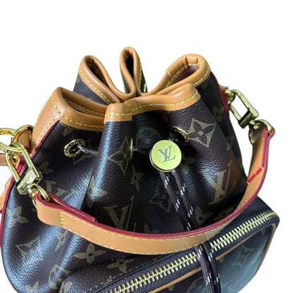 VIP/GWP Brown Monogram Noe Cargo G69 Backpack with Box