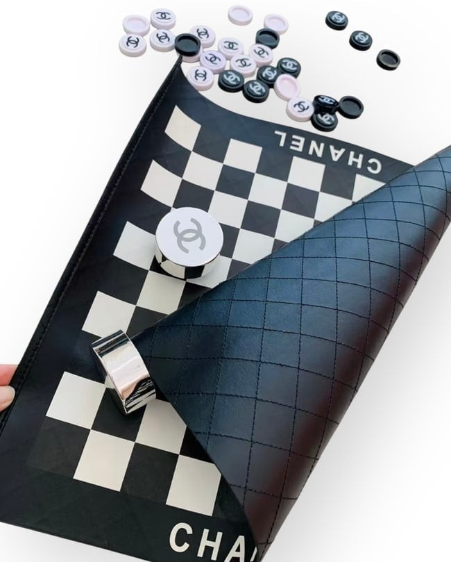 VIP/GWP Black Checkers Set with Box