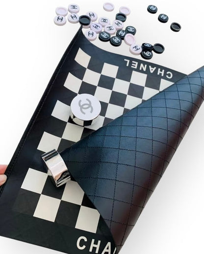 VIP/GWP Black Checkers Set with Box