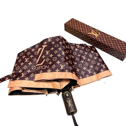 VIP/GWP Brown Monogram Umbrella with Box