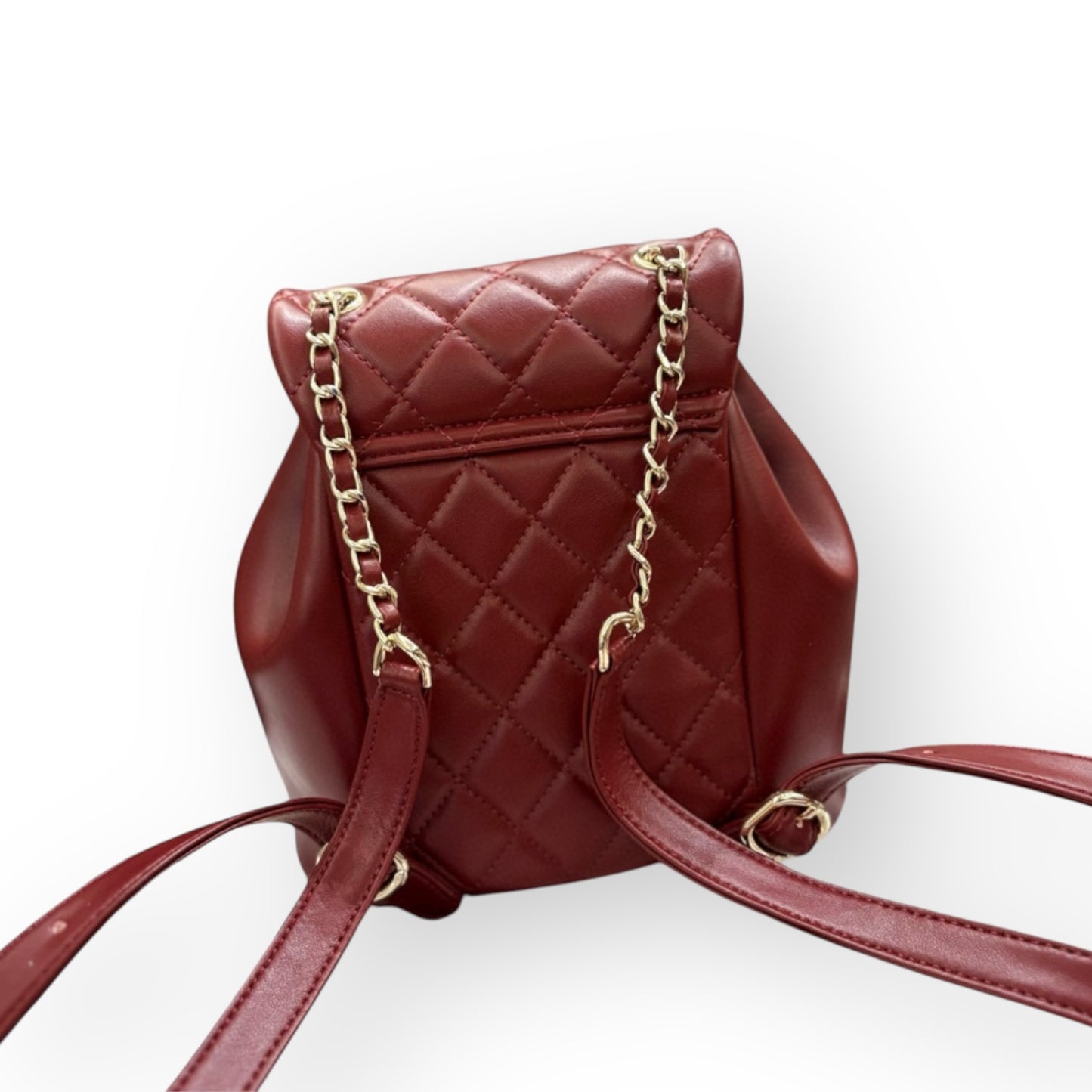 VIP/GWP Red Quilted Backpack with Gift Bag