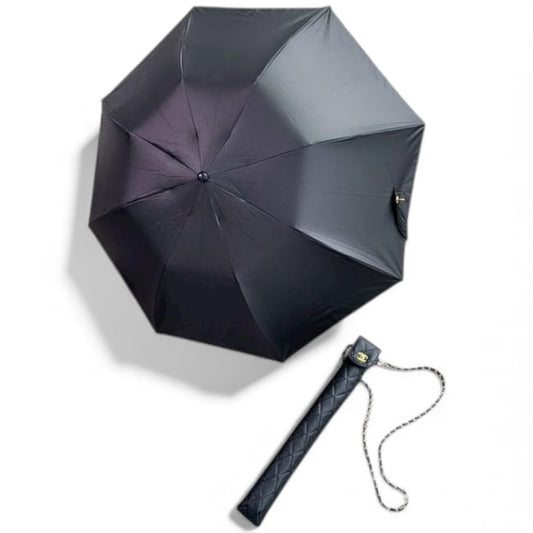 VIP/GWP Black Quilted Umbrella with Box