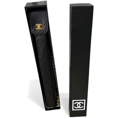 VIP/GWP Black Quilted Umbrella with Box