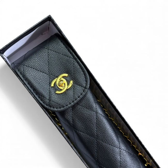VIP/GWP Black Quilted Umbrella with Box