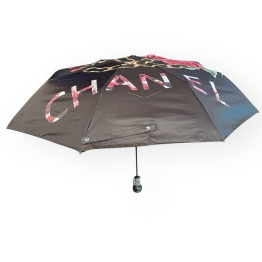 VIP/GWP Black Floral Umbrella with Box