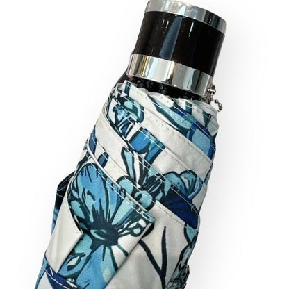 VIP/GWP White Blue Butterfly Umbrella with Sleeve & Box