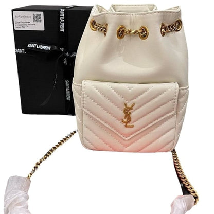 VIP/GWP White Joe Chevron Bucket Bag